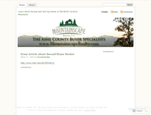 Tablet Screenshot of mountainscape.wordpress.com