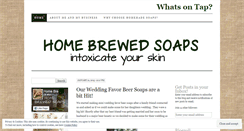 Desktop Screenshot of homebrewedsoaps.wordpress.com