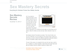 Tablet Screenshot of blogsexmasterysecrets.wordpress.com