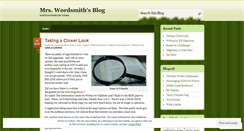 Desktop Screenshot of mrswordsmith.wordpress.com