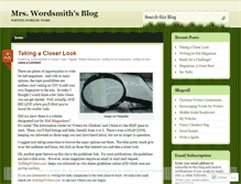 Tablet Screenshot of mrswordsmith.wordpress.com