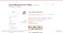 Desktop Screenshot of jeweledfrogcreations.wordpress.com