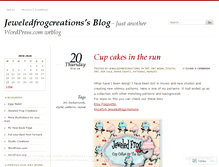 Tablet Screenshot of jeweledfrogcreations.wordpress.com