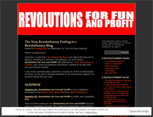 Tablet Screenshot of howsyourrevolution.wordpress.com