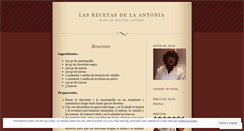 Desktop Screenshot of lasrecetasdelaantonia.wordpress.com
