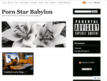 Tablet Screenshot of pornstarbabylon.wordpress.com