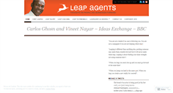 Desktop Screenshot of leapagents.wordpress.com