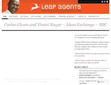 Tablet Screenshot of leapagents.wordpress.com