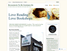 Tablet Screenshot of bookshoplove.wordpress.com