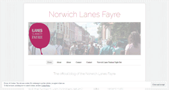 Desktop Screenshot of norwichlanesfayre.wordpress.com