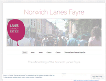 Tablet Screenshot of norwichlanesfayre.wordpress.com