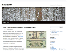 Tablet Screenshot of mrkhpwrth.wordpress.com