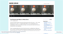 Desktop Screenshot of moredrive.wordpress.com