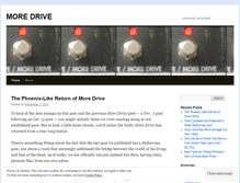 Tablet Screenshot of moredrive.wordpress.com