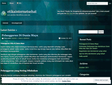 Tablet Screenshot of etikainternetsehat.wordpress.com