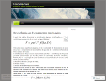 Tablet Screenshot of fenomenais.wordpress.com
