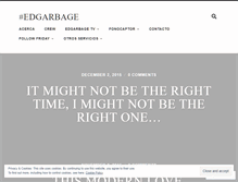 Tablet Screenshot of edgarbage.wordpress.com