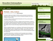 Tablet Screenshot of descubreextremadura.wordpress.com