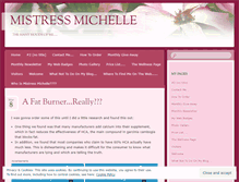 Tablet Screenshot of mistressmichelle.wordpress.com