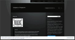 Desktop Screenshot of indulgencesingapore.wordpress.com