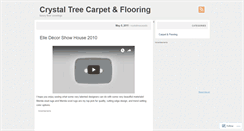 Desktop Screenshot of crystaltreecarpets.wordpress.com