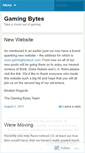 Mobile Screenshot of gamingbytes.wordpress.com