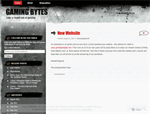 Tablet Screenshot of gamingbytes.wordpress.com