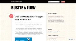 Desktop Screenshot of bustleandflow.wordpress.com