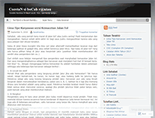 Tablet Screenshot of bocahrantau.wordpress.com