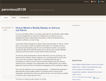 Tablet Screenshot of parovisou20129.wordpress.com
