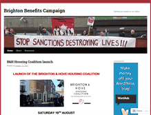 Tablet Screenshot of brightonbenefitscampaign.wordpress.com