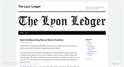 Desktop Screenshot of lyonledger.wordpress.com