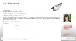 Desktop Screenshot of firstsalesecrets.wordpress.com