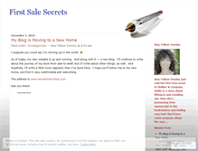 Tablet Screenshot of firstsalesecrets.wordpress.com