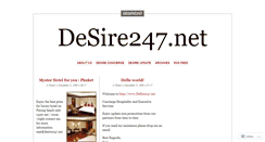 Desktop Screenshot of desire247.wordpress.com