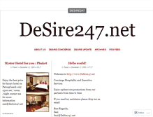 Tablet Screenshot of desire247.wordpress.com