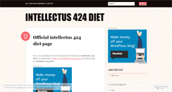 Desktop Screenshot of intellectus424diet.wordpress.com