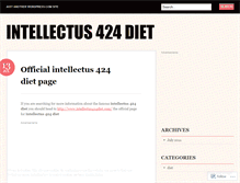 Tablet Screenshot of intellectus424diet.wordpress.com