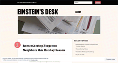 Desktop Screenshot of einsteinsdesk.wordpress.com