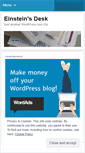 Mobile Screenshot of einsteinsdesk.wordpress.com
