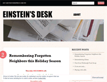 Tablet Screenshot of einsteinsdesk.wordpress.com