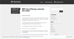 Desktop Screenshot of mrtjakarta2012.wordpress.com