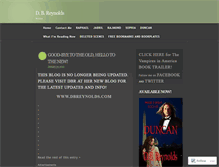 Tablet Screenshot of dbreynolds.wordpress.com