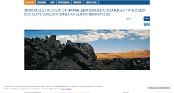 Desktop Screenshot of kohlekraft.wordpress.com