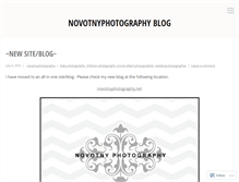 Tablet Screenshot of novotnyphotography.wordpress.com