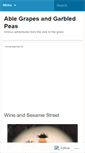 Mobile Screenshot of ablegrape.wordpress.com