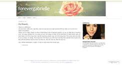 Desktop Screenshot of forevergabrielle.wordpress.com