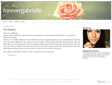 Tablet Screenshot of forevergabrielle.wordpress.com