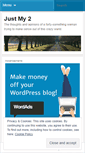 Mobile Screenshot of justmy2.wordpress.com