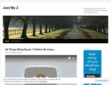 Tablet Screenshot of justmy2.wordpress.com